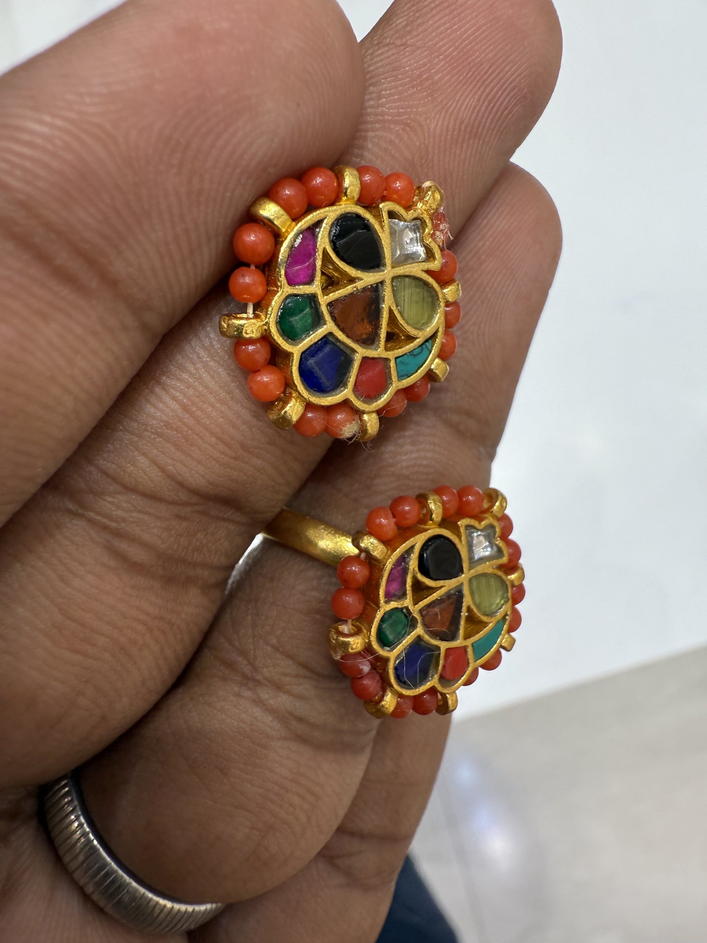 Vibrant Navaratna Ring 🌟✨